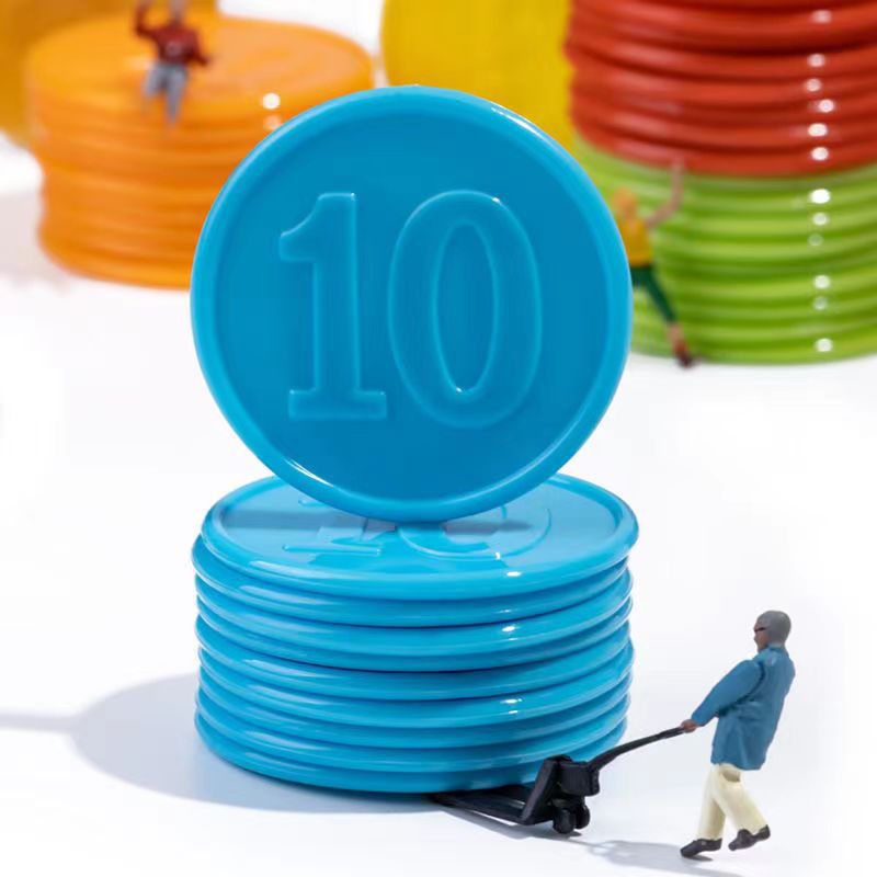 Board Game Zenith - 40PCS Poker Chips Met Nummers Tellen