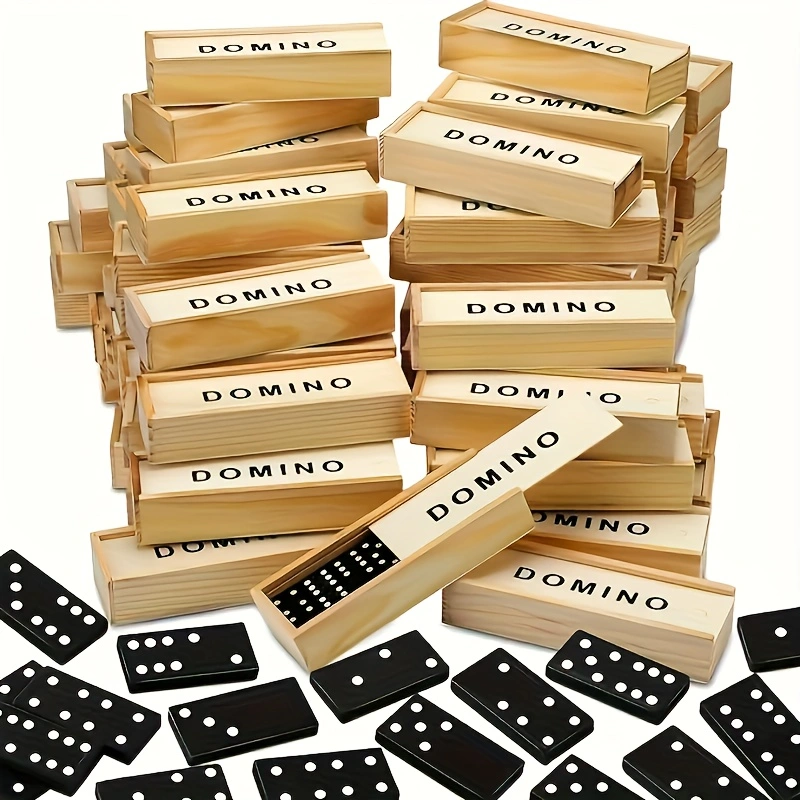 Board Game Monopoli - 28 stks/doos Mini Houten Domino Set,