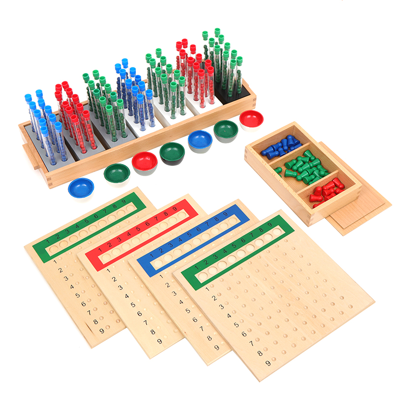 Board Game Youtube - Montessori Wiskunde Materialen Lange Divisie Buizen