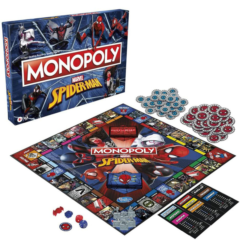 Board Game Monopoli - Marvel Spider-Man Monopoly Bordspel Officieel gelicentieerd