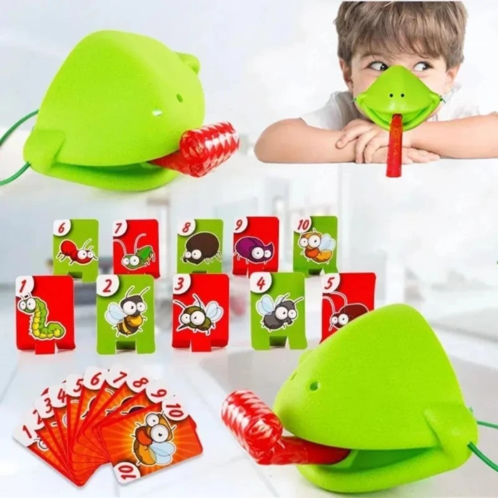 Board Game Family - Kikker Hagedis Masker Kwispelende Tong Likkaarten