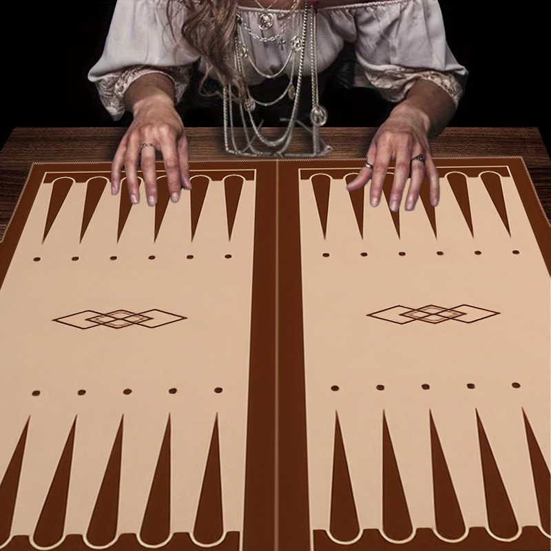 Board Game Zenith - 1pc Bruin Backgammon Bord Gedrukt Tarot