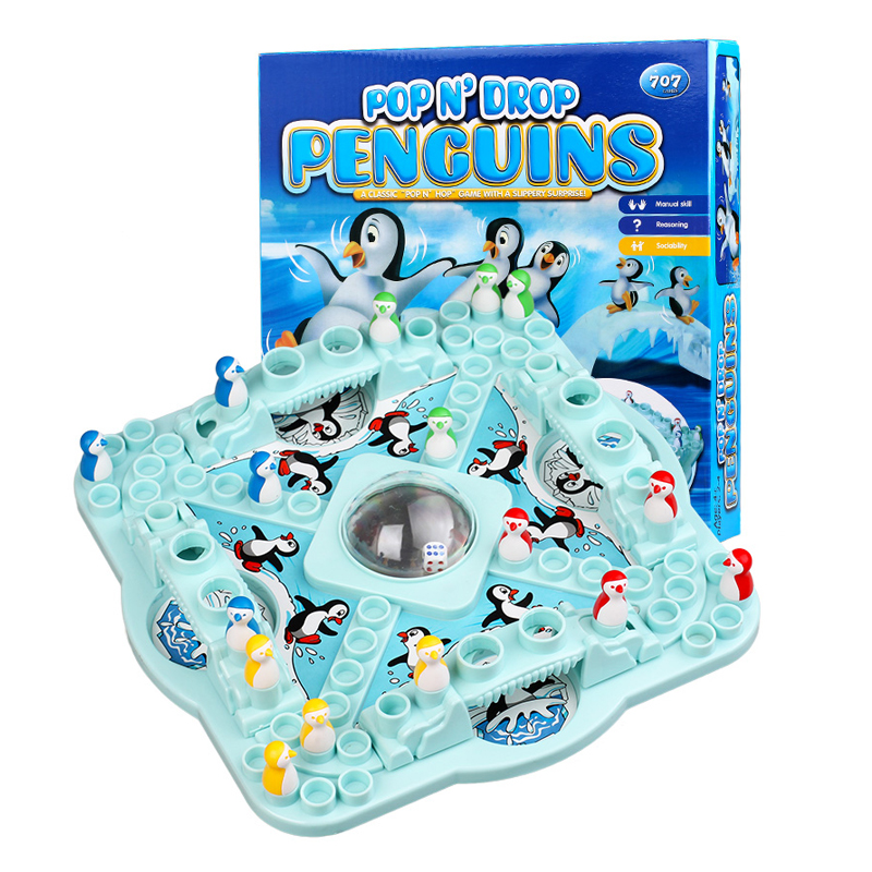 Board Game Jenga - Partyspel Pinguïn Schaakbordspel Familiespel Speelgoed voor