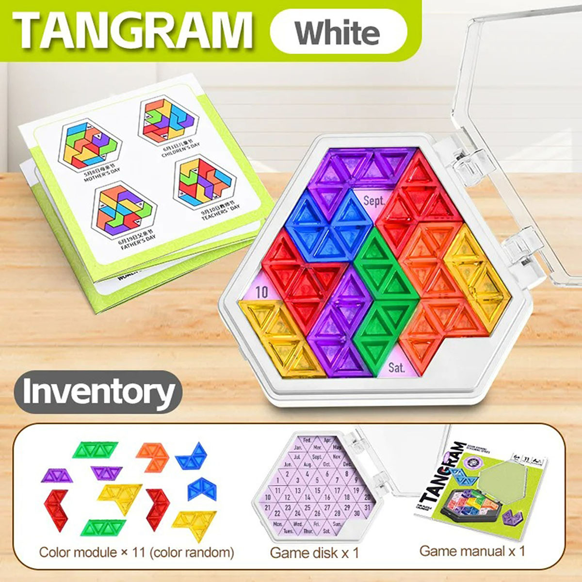 Board Game Fun - Leuk puzzelkalender-spel, logisch redeneren, veelzijdige kalender,