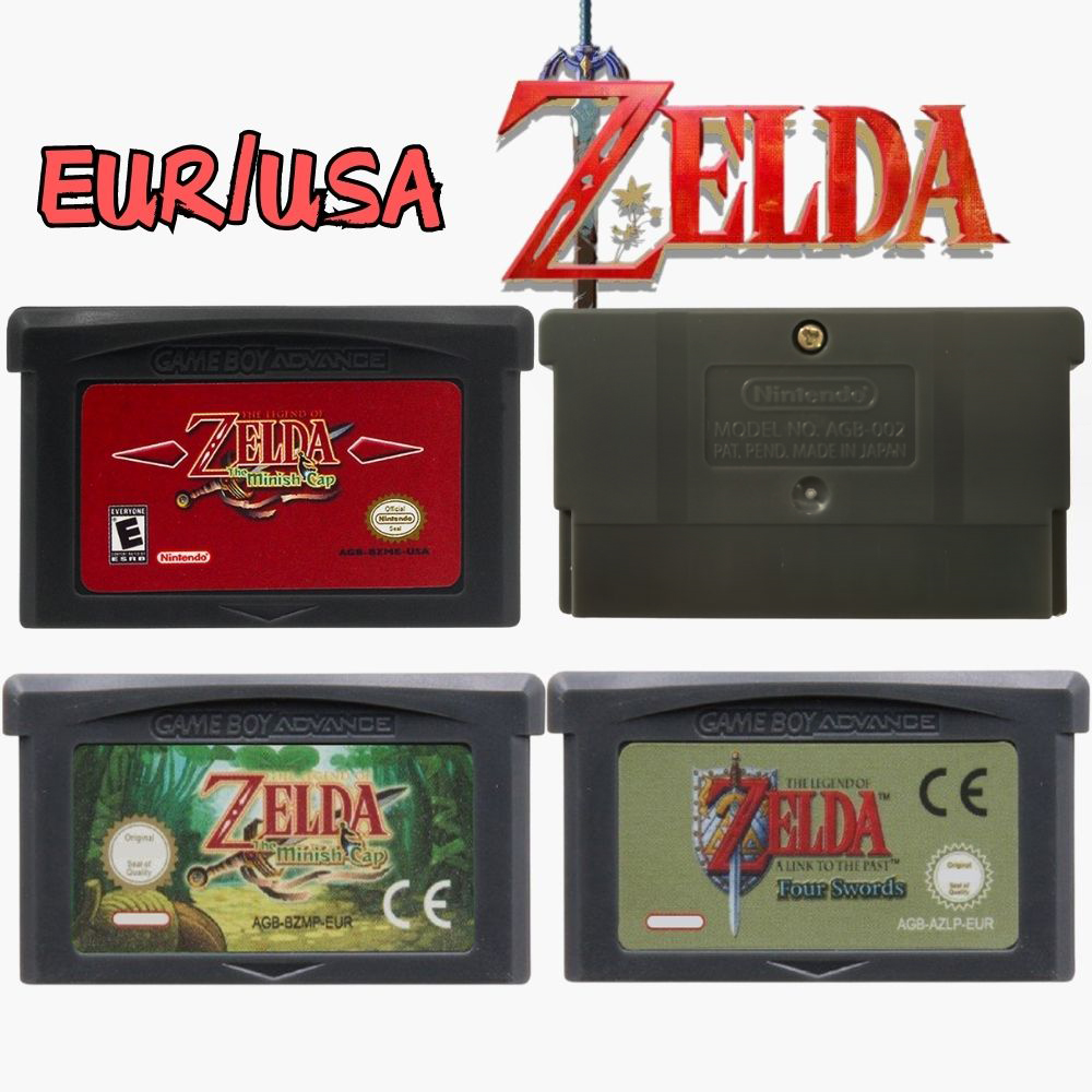 Board Game Zelda - Populaire Amerikaanse/Europese versie GBA-gamecartridge, 32-bit videogameconsole