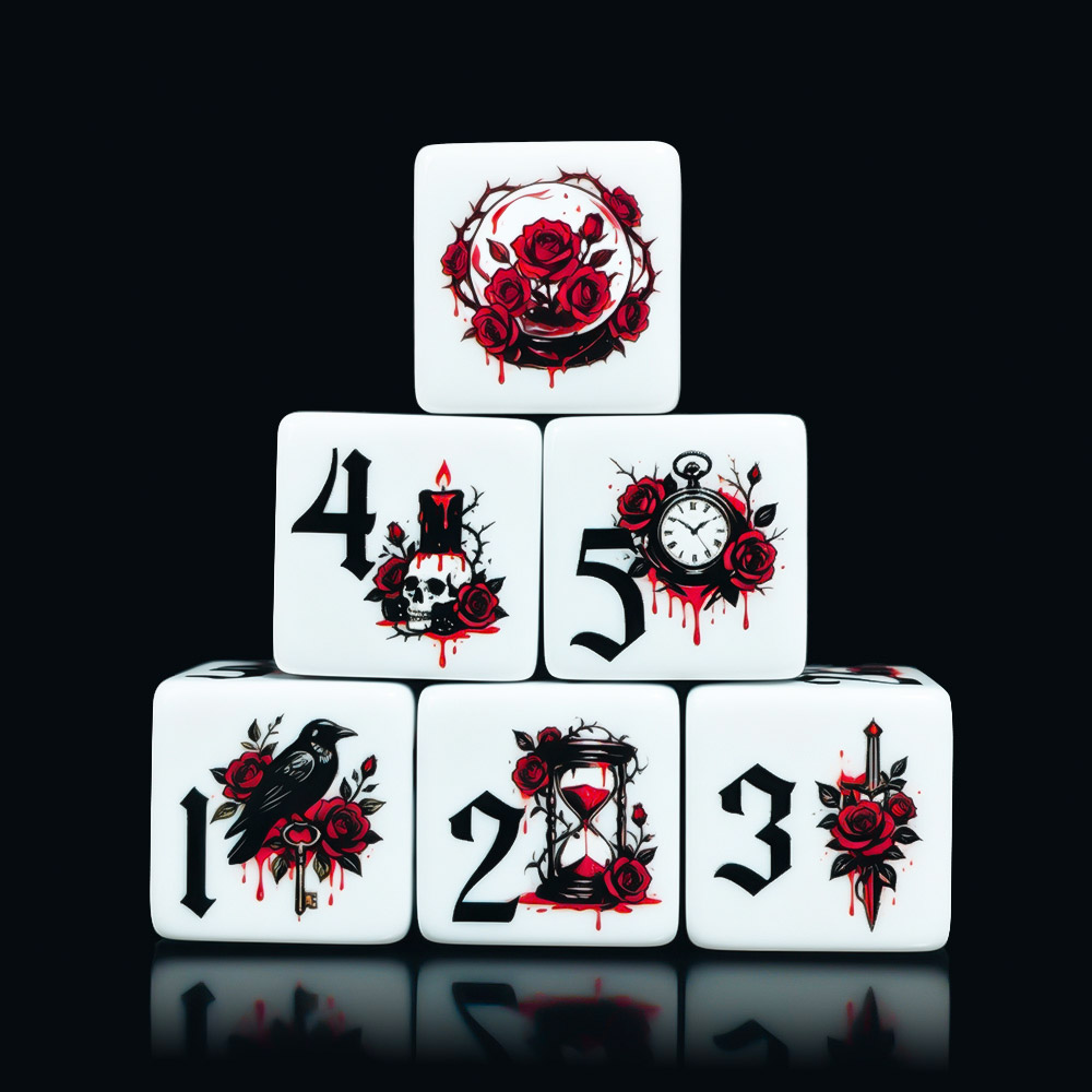 12 stuks Gothic Rose 16MM bedr - Board Game Electronic Table recensie en prijs