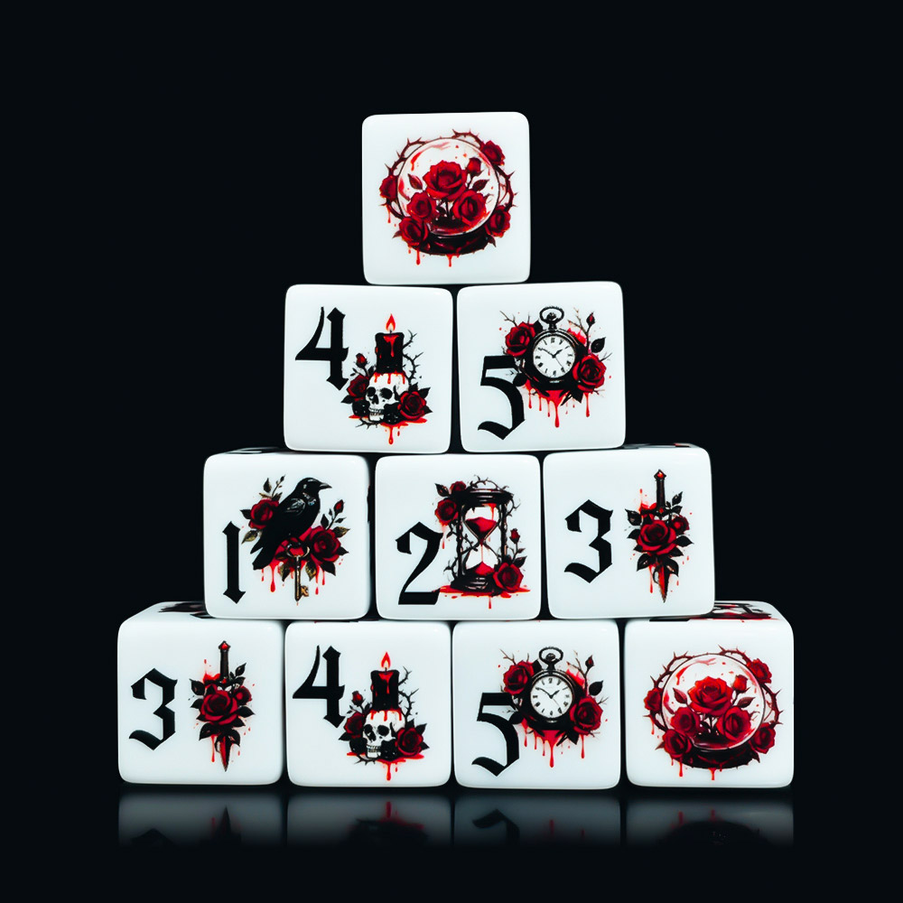 12 stuks Gothic Rose 16MM bedr - Board Game Electronic Table recensie en prijs