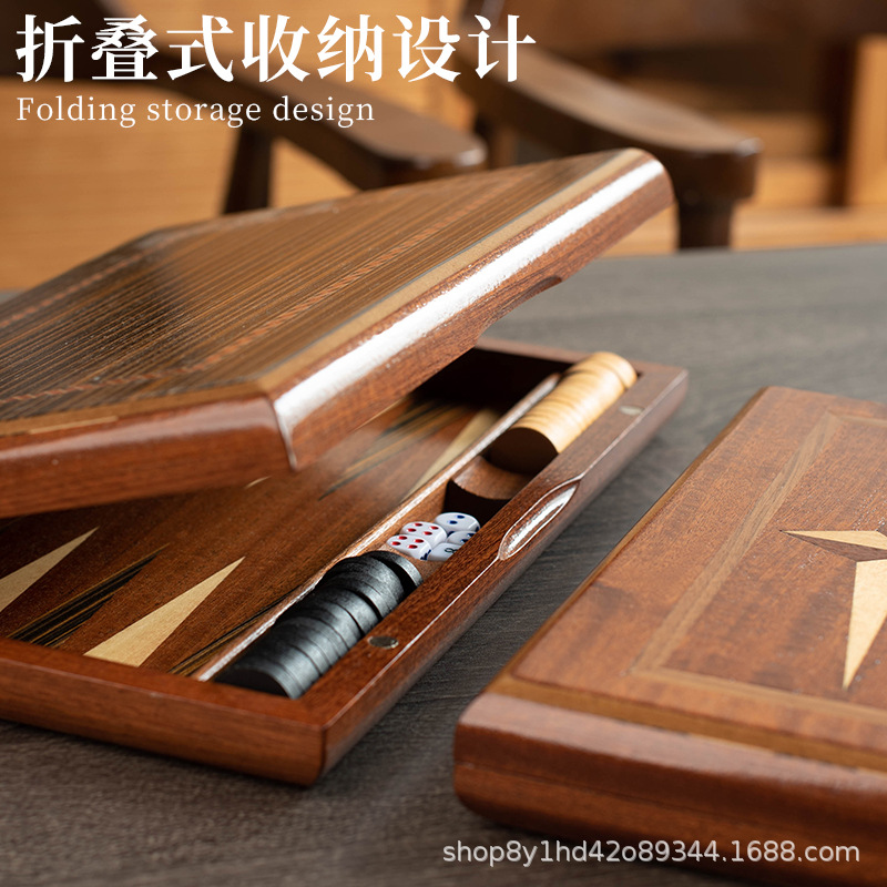 Massief houten backgammon, gem - Board Game Zenith recensie en prijs