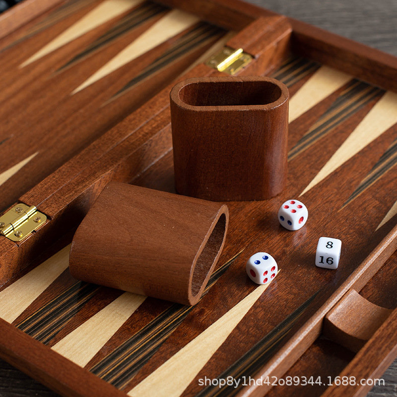 Massief houten backgammon, gem - Board Game Zenith recensie en prijs