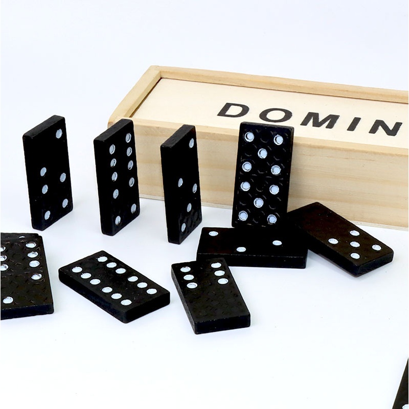 28-delige zwarte dominostenen  - Board Game Monopoli recensie en prijs