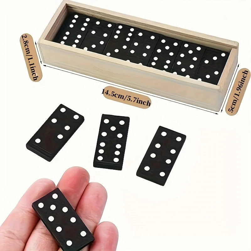 28 stks/doos Mini Houten Domin - Board Game Monopoli recensie en prijs