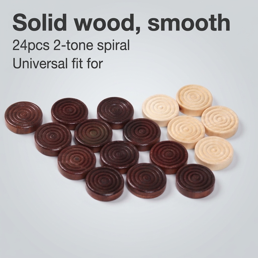 24 stuks/set houten ronde dams - Board Game Zenith recensie en prijs