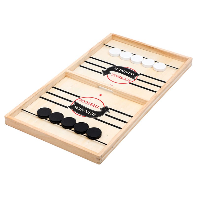 2-in-1 houten ijshockey & scha - Board Game Family recensie en prijs