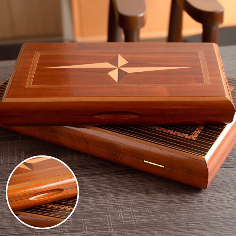 Massief houten backgammon 11-1 - Board Game Zenith recensie en prijs