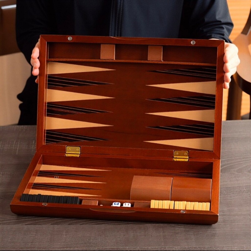 Massief houten backgammon 11-1 - Board Game Zenith recensie en prijs