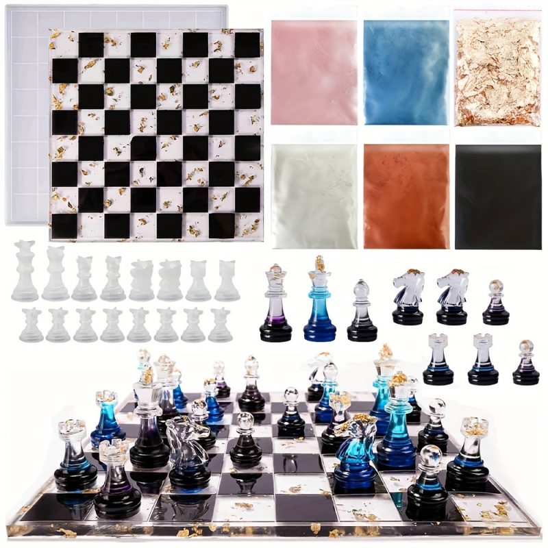 23-delige schaakspel met silic - Board Game Diy recensie en prijs