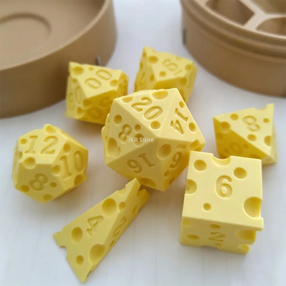 3D-geprinte kaasdobbelstenense - Board Game Festival recensie en prijs