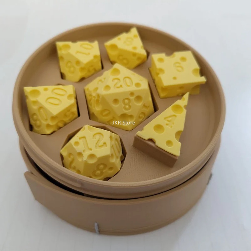 3D-geprinte kaasdobbelstenense - Board Game Festival recensie en prijs
