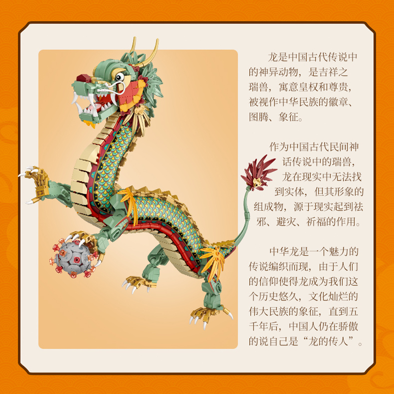 LOZ 1416pcs Chinese Draak Mode - Lego Set Creator recensie en prijs
