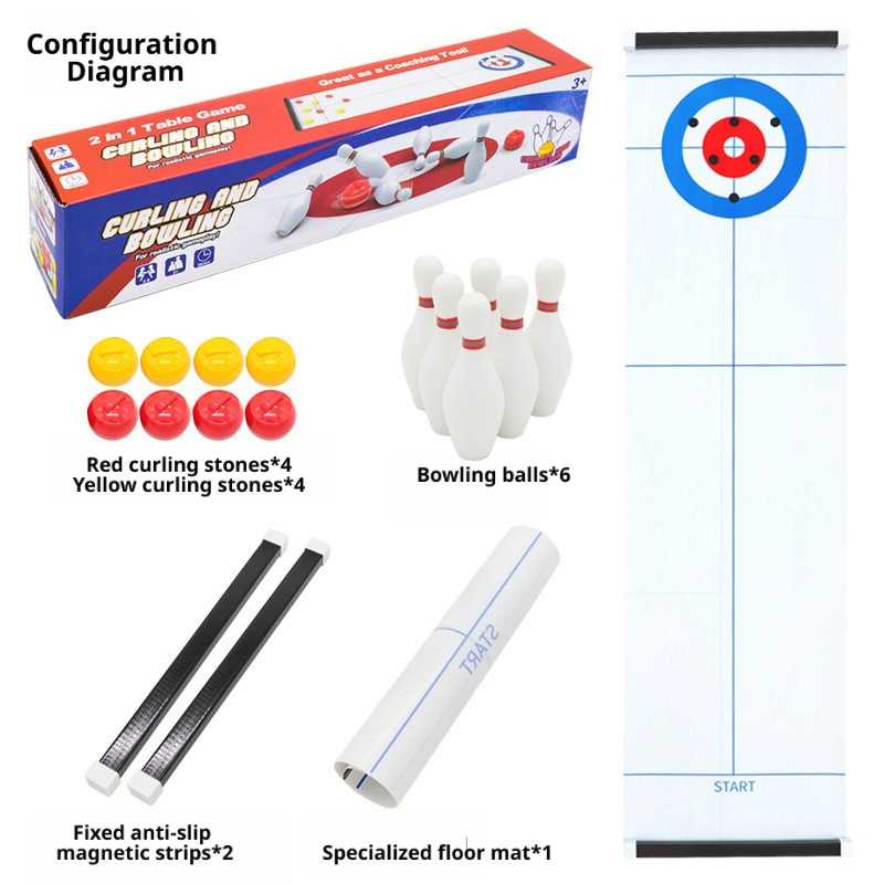 Nieuw Mini Curling & Bowling T - Board Game Electronic Table recensie en prijs