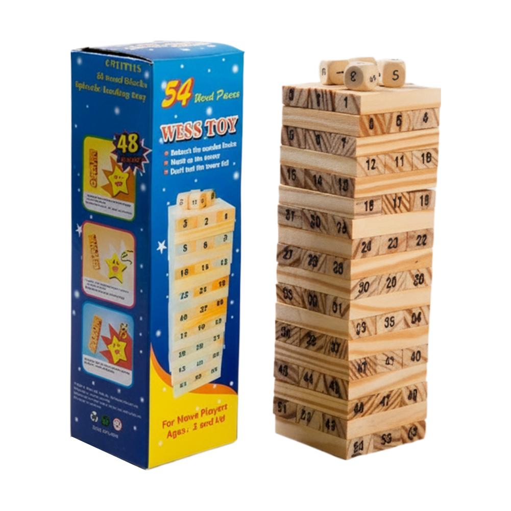 Kleine houten bouwblokken voor - Board Game Jenga recensie en prijs