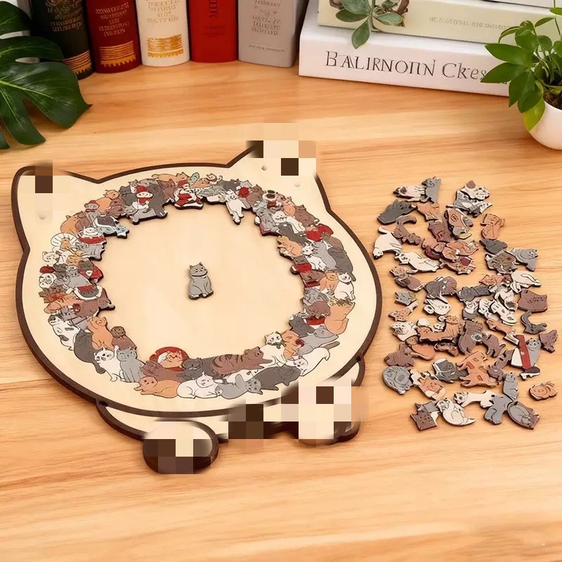 Onregelmatige houten puzzel in - Board Game Festival recensie en prijs