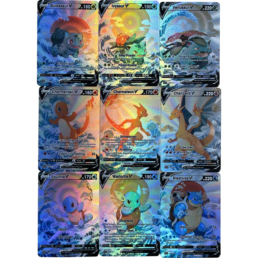 9 stks/set DIY Anime PTCG Coll - Board Game Diy recensie en prijs