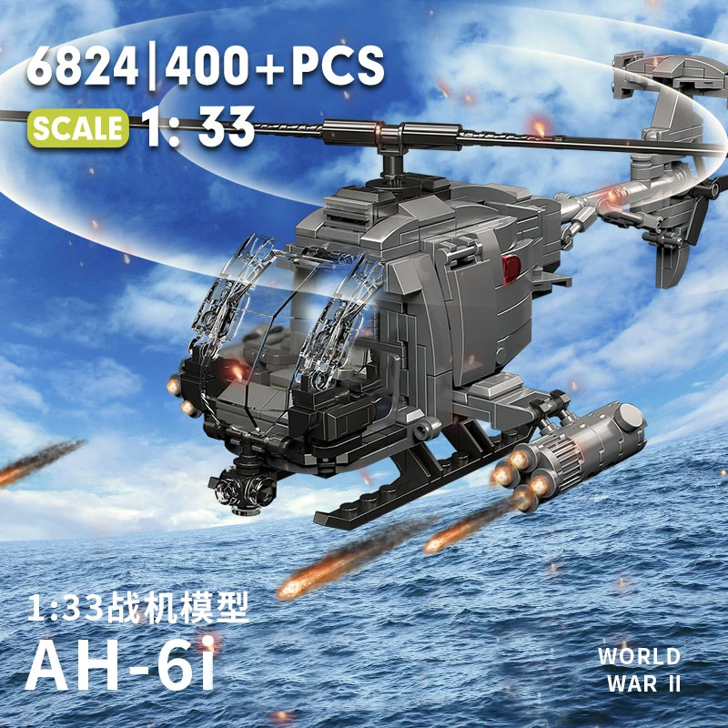 Diy Militaire AH-6i Helikopter - Lego Set Creator recensie en prijs