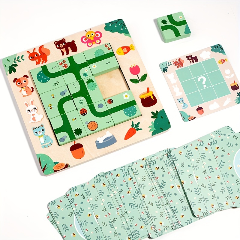 Houten zoekroutepuzzel Logisch - Board Game Qwirkle recensie en prijs